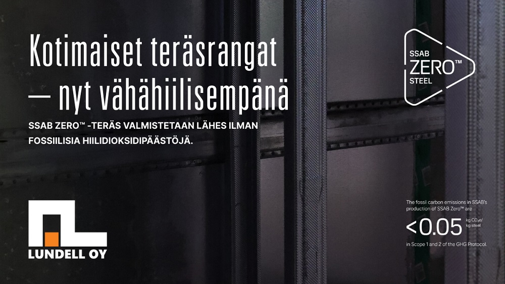 Vähäpäästöinen teräsranka