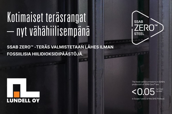 SSAB ja Aulis Lundell vähäpäästöinen teräs