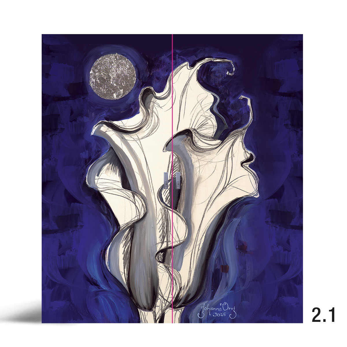 Liune Art - D20 by Johanna Oras: Blue Velvet double door