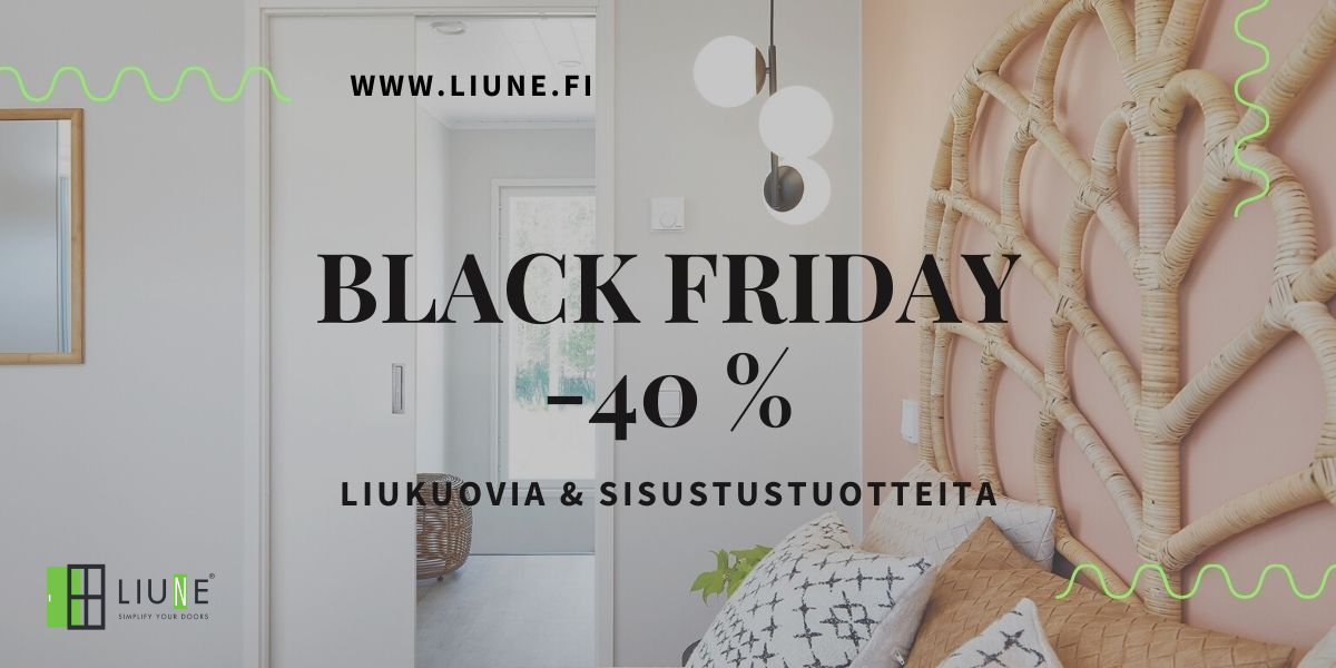 Black Friday 2020 Liune liukuovet taidesisustus