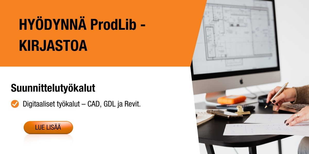 Lundell profile ProdLib kirjastosta löydät suunnittelutyökalut